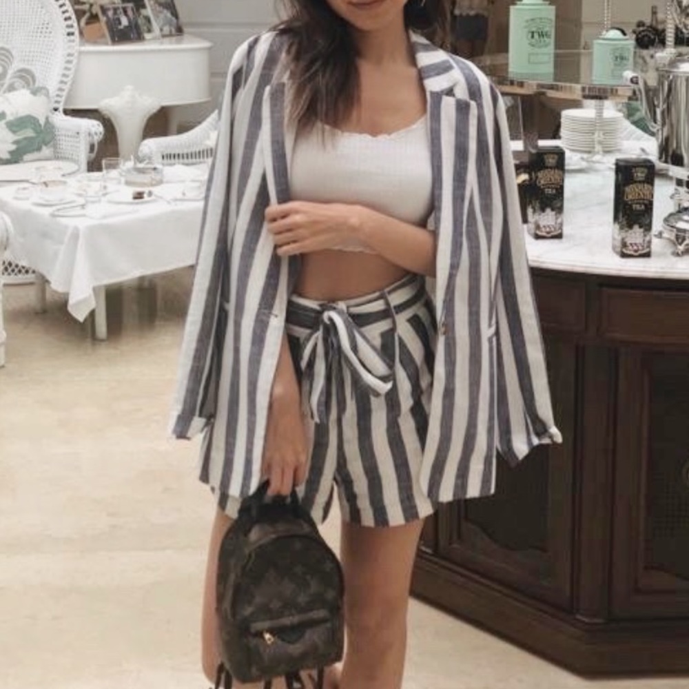 Linen Matching Set - Jacket & Shorts - image 1